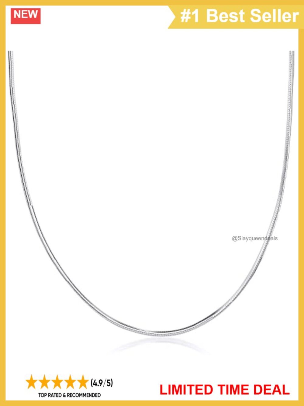 925 Sterling Silver 1.5MM Magic 8 Sided Italian Snake Chain Necklace